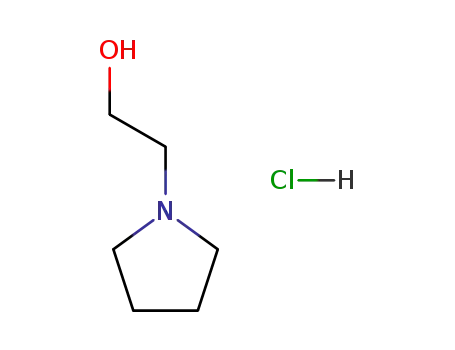 Molecular Structure of 30727-31-2 (2-(pyrrolidin-1-yl)ethanol hydrochloride (1:1))