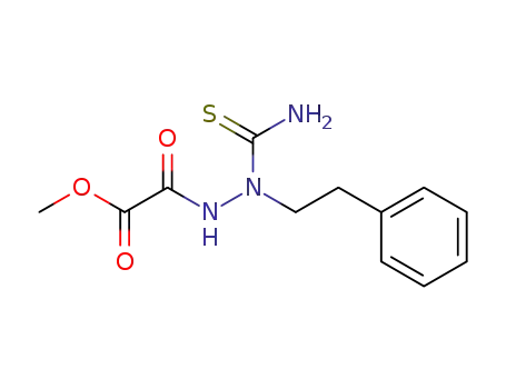 Molecular Structure of 1562528-42-0 (methyl 2-(2-carbamothioyl-2-phenethylhydrazinyl)-2-oxoacetate)