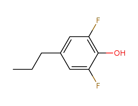 Molecular Structure of 183244-98-6 (2,6-difluoro-4-propylphenol)