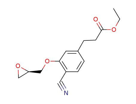 ethyl (R)-4-cyano-3-(oxiranylmethoxy)benzenepropionate
