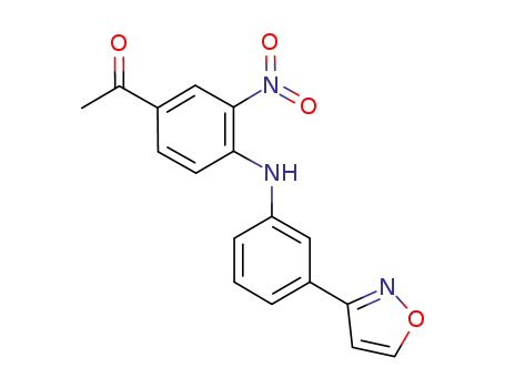 4-acetyl-2-nitro-N-(3-(3-isoxazolyl)phenyl)aniline