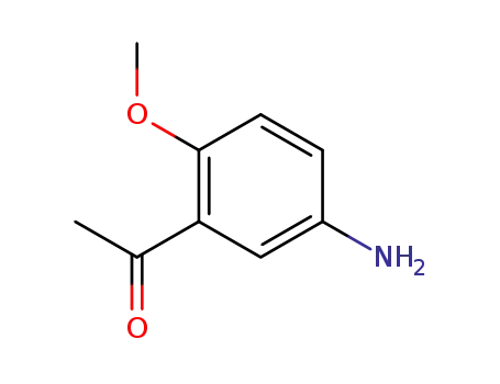Molecular Structure of 85276-70-6 (Ethanone, 1-(5-amino-2-methoxyphenyl)- (9CI))