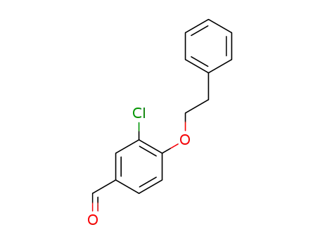 Molecular Structure of 849335-21-3 (Benzaldehyde, 3-chloro-4-(2-phenylethoxy)-)