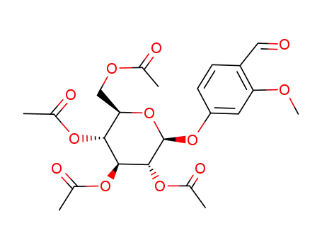 2-methoxy-4-[(2,3,4,6-tetra-O-acetyl-β-D-glucopyranosyl)oxy]benzaldehyde
