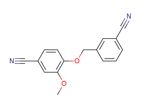 Molecular Structure of 923831-00-9 (3-cyanobenzyl 4-cyano-2-methoxyphenyl ether)