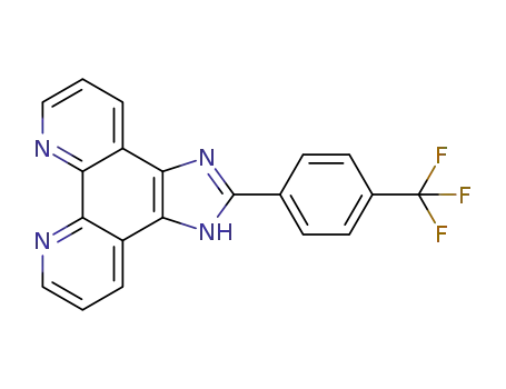 Molecular Structure of 1233850-88-8 (2-(4-trifluoroMethylphenyl)iMidazole[4,5f][1,10]phenanthroline)