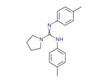 Molecular Structure of 117688-46-7 (N,N'-di-p-tolylpyrrolidine-1-carboximidamide)