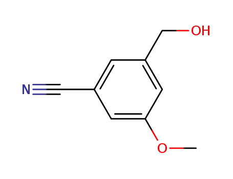 벤조니트릴, 3-(히드록시메틸)-5-메톡시-(9CI)