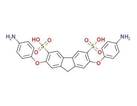 Molecular Structure of 1401217-94-4 (2,7-bis(4-aminophenoxy)fluorene-3,6-disulfonic acid)