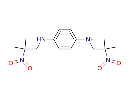 Molecular Structure of 114136-86-6 (1,4-Benzenediamine, N,N'-bis(2-methyl-2-nitropropyl)-)
