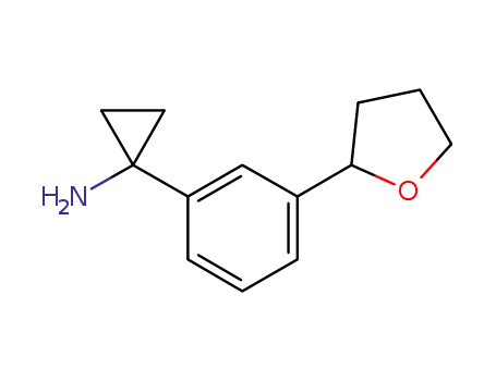 Molecular Structure of 935460-30-3 (Cyclopropanamine, 1-[3-(tetrahydro-2-furanyl)phenyl]-)