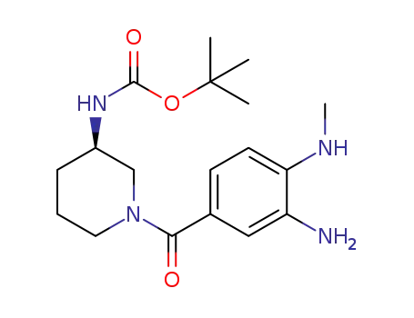 tert-butyl (R)-(1-(3-amino-4-(methylamino)benzoyl)piperidin-3-yl)carbamate