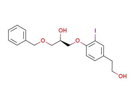 (2R)-1-(benzyloxy)-3-[4-(2-hydroxyethyl)-2-iodophenoxy]propan-2-ol