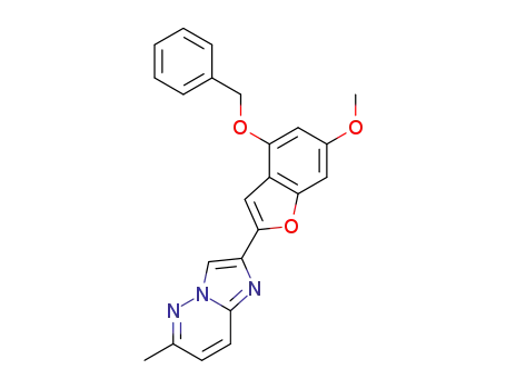 2-(4-(benzyloxy)-6-methoxybenzofuran-2-yl)-6-methylimidazo[1,2-b]pyridazine