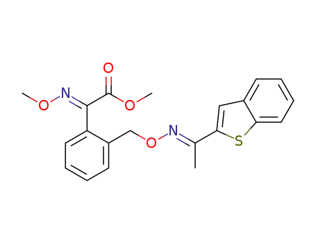 (E,E)-methyl-2-(2-((((1-(1H-benzo[b]thien-2-yl)ethylidene)amino)oxy)-methyl)phenyl)-2-methoxyiminoacetate