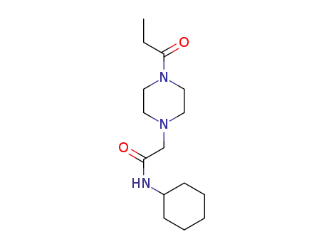 N-cyclohexyl-2-(4-propionylpiperazin-1-yl)acetamide