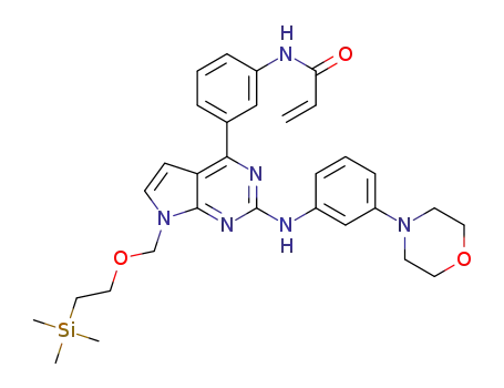 N-(3-(2-((3-morpholinophenyl)amino)-7-((2-(trimethylsilyl)ethoxy)methyl)-7H-pyrrolo[2,3-d]pyrimidin-4-yl)phenyl)acrylamide