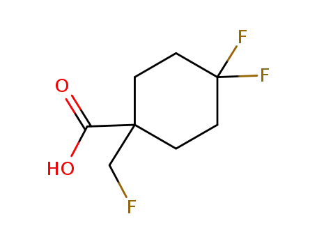 4,4-difluoro-1-(fluoromethyl)cyclohexanecarboxylic acid
