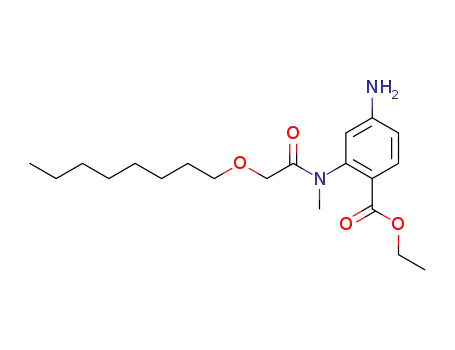 Molecular Structure of 229026-06-6 (ethyl 2-[N-methyl-N-(octyloxyacetyl)amino]-4-aminobenzoate)