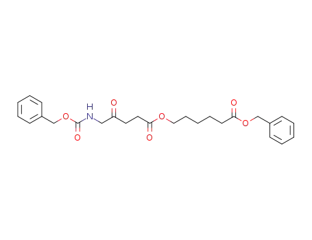Molecular Structure of 1552321-96-6 (5-(benzyloxycarbonyl)pentyl 5-(Cbz-amino)-4-oxopentanoate)