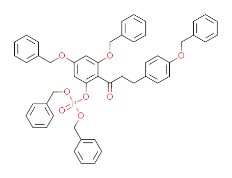 Molecular Structure of 1333219-93-4 (dibenzylphosphotribenzylphloretin)