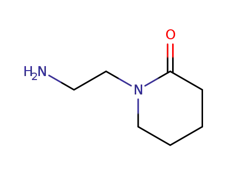 Molecular Structure of 27578-61-6 (1-(2-aminoethyl)piperidin-2-one)
