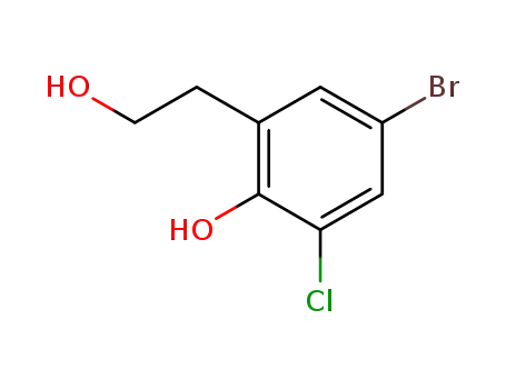 4-bromo-2-chloro-6-(2-hydroxyethyl)phenol