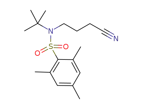 N,N-t-butyl-(mesitylenesulfonyl)-4-aminobutyronitrile