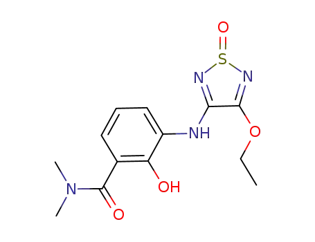 Benzamide,
3-[(4-ethoxy-1-oxido-1,2,5-thiadiazol-3-yl)amino]-2-hydroxy-N,N-dimeth
yl-