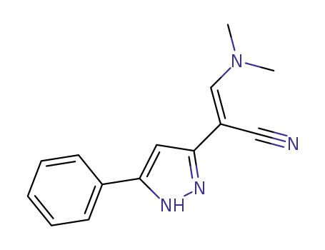 (Z)-3-(dimethylamino)-2-(5-phenyl-1H-pyrazol-3-yl)acrylonitrile
