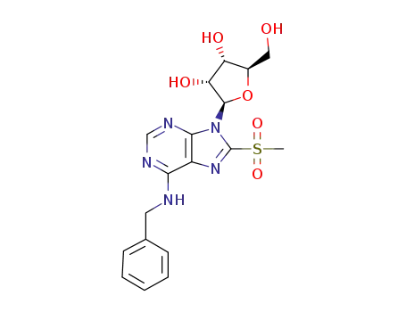 6-benzylamino-8-methylsulfonyl-9-(β-D-ribofuranosyl)purine