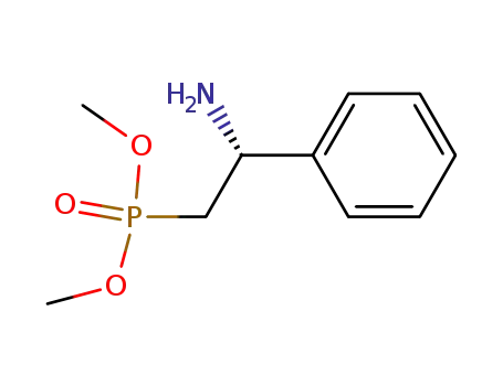 Molecular Structure of 180906-51-8 (Phosphonic acid, [(2R)-2-amino-2-phenylethyl]-, dimethyl ester)