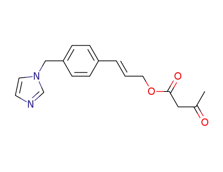 3-{4-(1-imidazolylmethyl)phenyl}-2-propen-1-yl acetoacetate