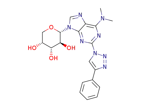 9-(α-D-arabinopyranosyl)-2-(4-phenyl-1H-1,2,3-triazol-1-yl)-6-dimethylamino-9H-purine