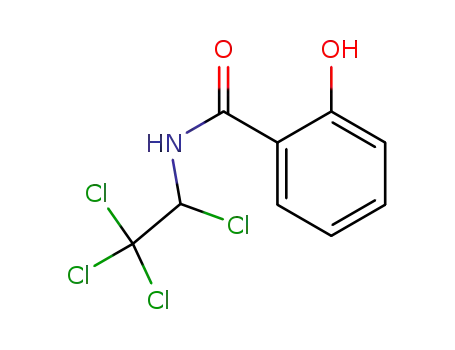 Molecular Structure of 70193-12-3 (Benzamide, 2-hydroxy-N-(1,2,2,2-tetrachloroethyl)-)