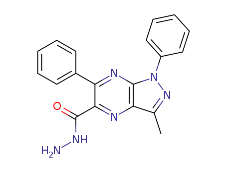 3-methyl-1,6-diphenyl-1H-pyrazolo[3,4-b]pyrazine-5-carbohydrazide