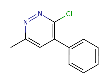 Molecular Structure of 196934-28-8 (Pyridazine, 3-chloro-6-methyl-4-phenyl-)