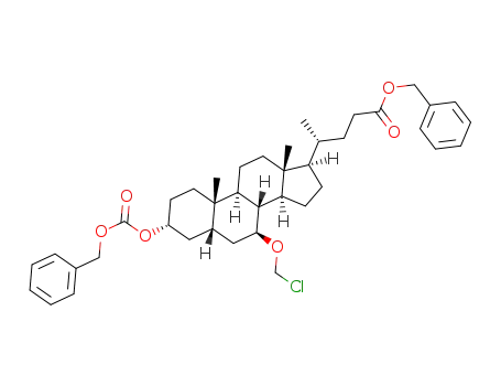 3-(benzyloxycarbonyloxy)-7-(chloromethoxy)ursodeoxycholic acid benzyl ester