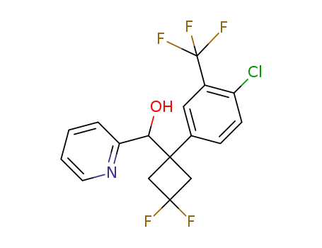 {1-[4-chloro-3-(trifluoromethyl)phenyl]-3,3-difluorocyclobutyl}(pyridin-2-yl)methanol