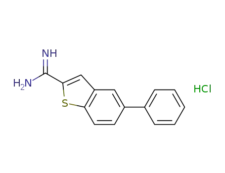 5-phenylbenzo[b]thiophene-2-carboxamidine hydrochloride