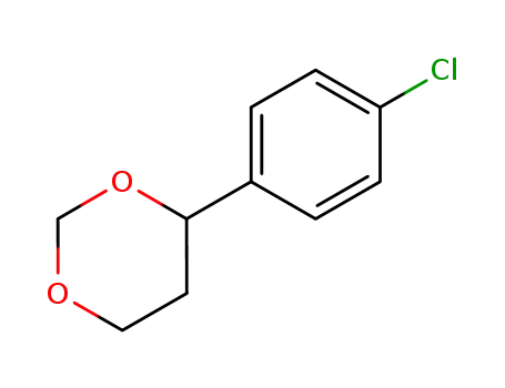 Molecular Structure of 7133-71-3 (1,3-Dioxane, 4-(4-chlorophenyl)-)