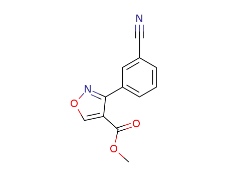4-Isoxazolecarboxylicacid,3-(3-cyanophenyl)-,methylester(9CI)