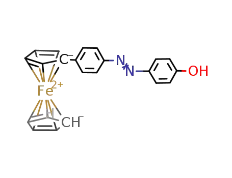 Molecular Structure of 215094-41-0 (4-ferrocenyl-4'-hydroxyazobenzene)