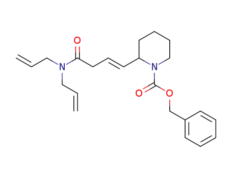 (E)-benzyl 2-(4-(diallylamino)-4-oxobut-1-en-1-yl)piperidine-1-carboxylate