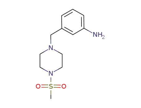 벤젠 아민, 3-[[4- (메틸 설 포닐) -1- 피 페라 지닐] 메틸]-