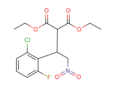 diethyl 2-(1-(2-chloro-6-fluorophenyl)-2-nitroethyl)-malonate