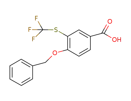 Benzoic acid, 4-(phenylmethoxy)-3-[(trifluoromethyl)thio]-