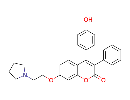7-(2-(pyrrolidin-1-yl)ethoxy)-4-(4-hydroxyphenyl)-3-phenyl-2H-chromen-2-one