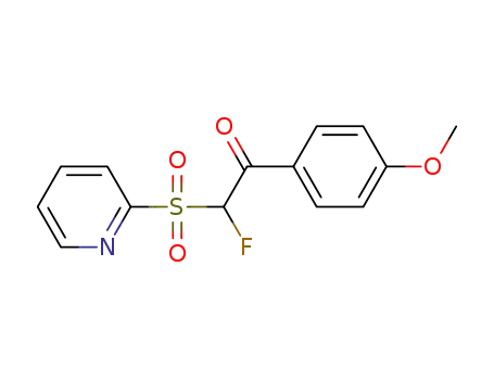 2-fluoro-1-(4-methoxyphenyl)-2-(pyridin-2-ylsulfonyl)ethanone