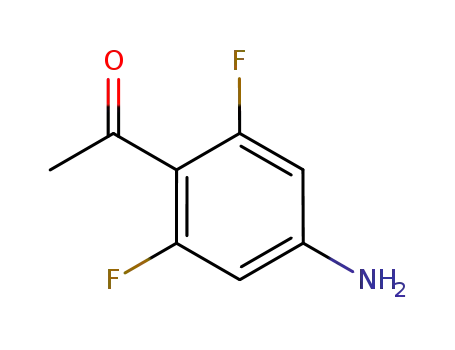 Molecular Structure of 746630-18-2 (Ethanone, 1-(4-amino-2,6-difluorophenyl)- (9CI))